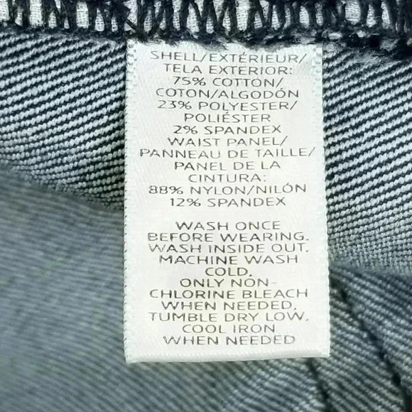Loft Sz 2M Maternity Blue Denim Jeans Cotton Blend - Picture 12 of 12